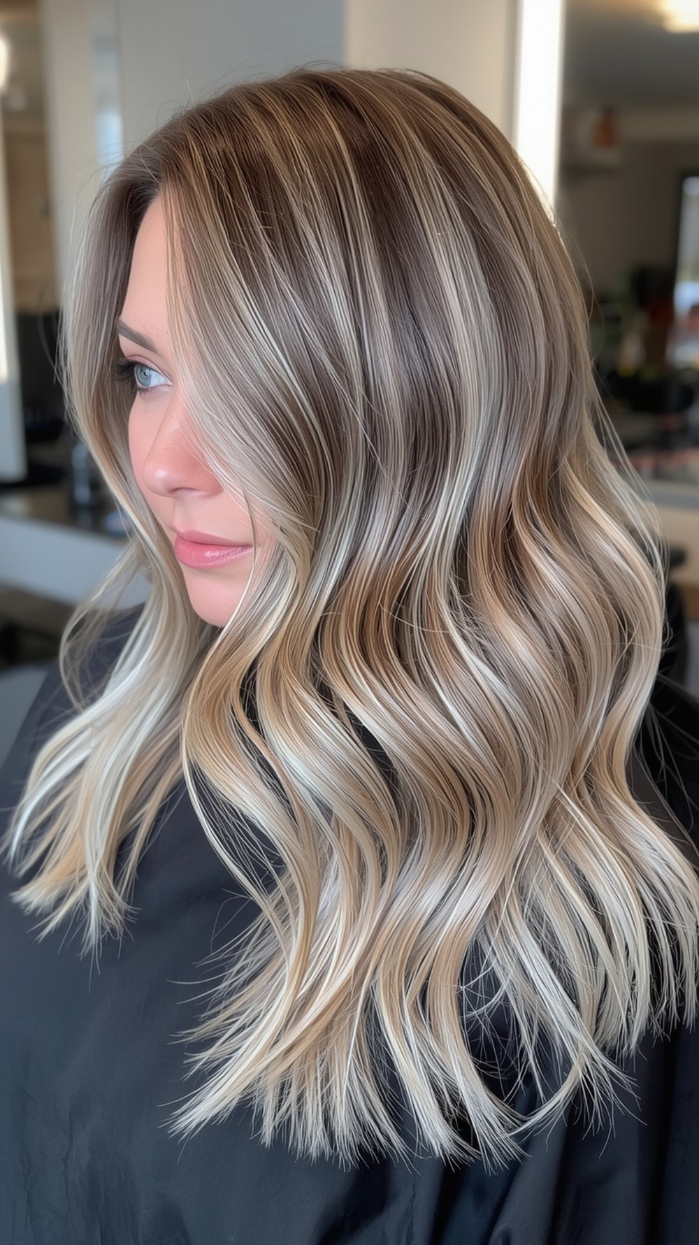 Low Maintenance Refresh Plan for Tousled Beach Waves with Balayage