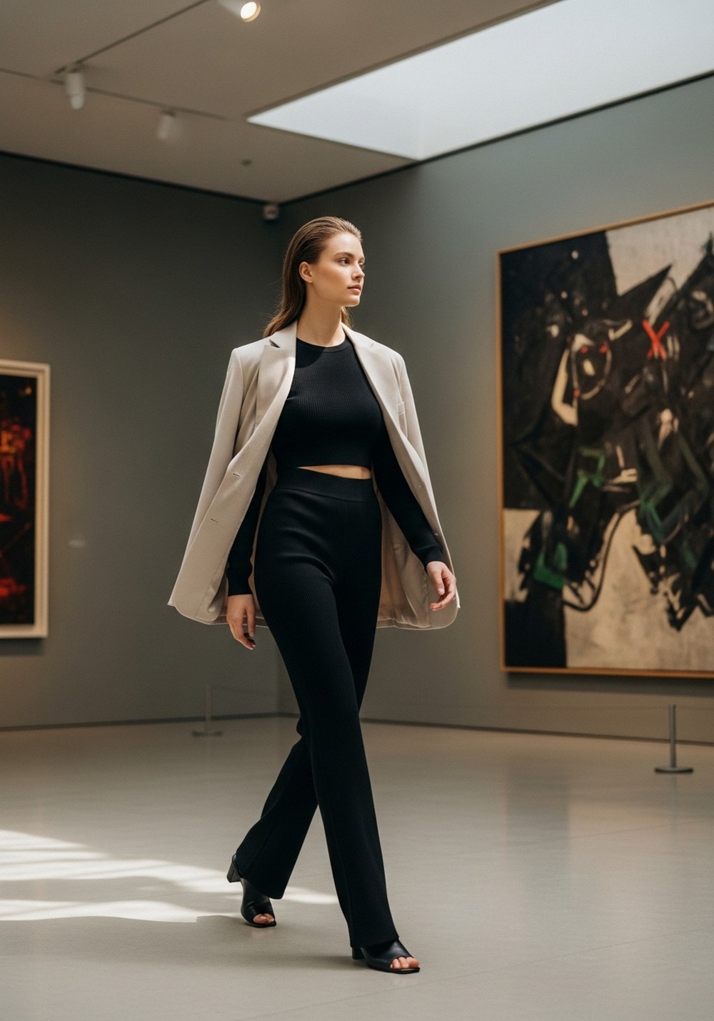 Monochrome Knit Set + Blazer