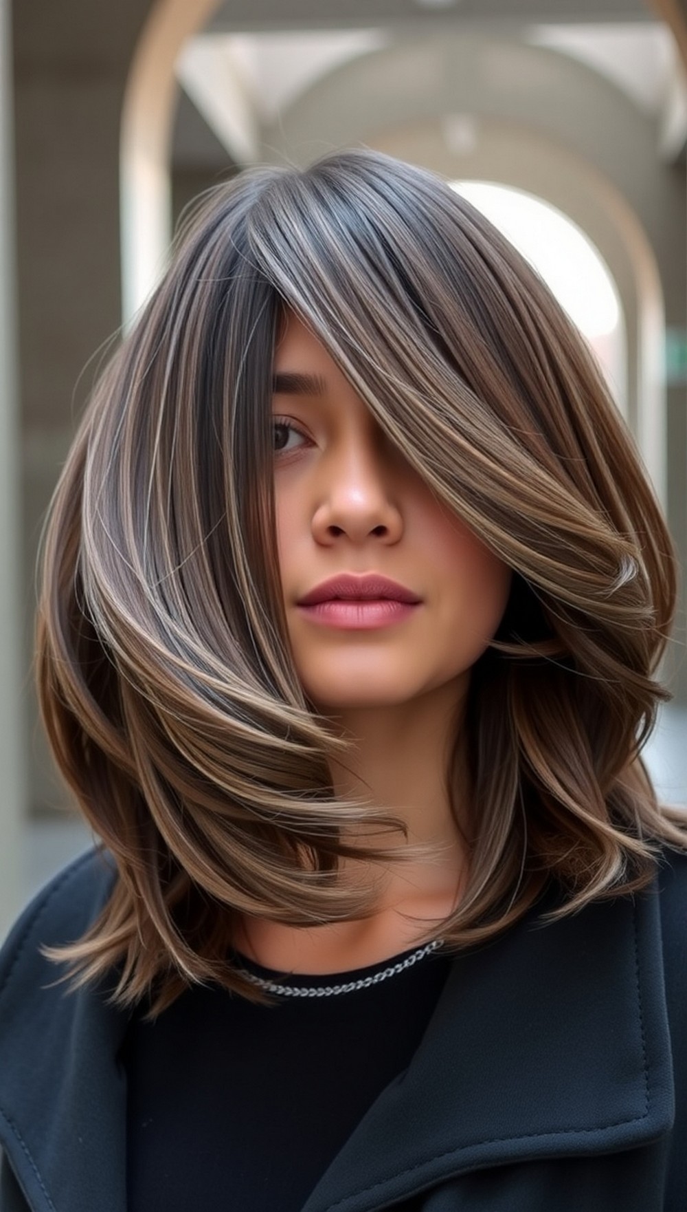 Off Center Polished Blowout with Diagonal Face Frame