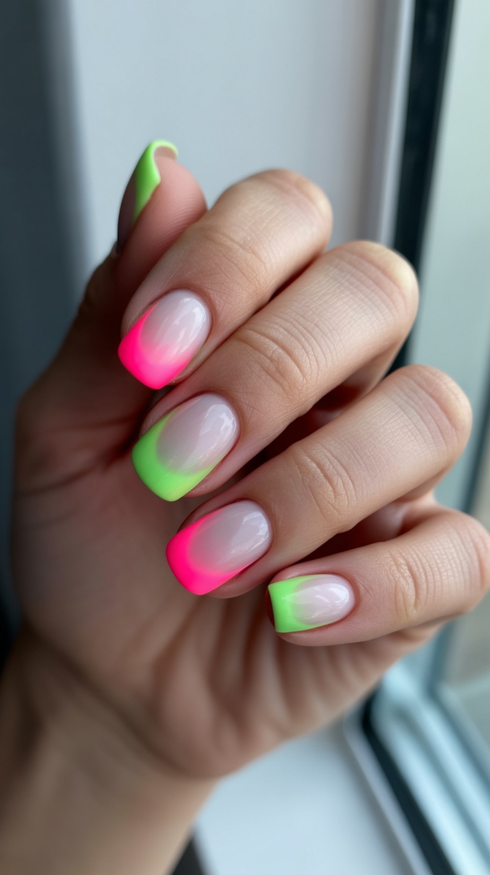Ombré Neon Fade Tips