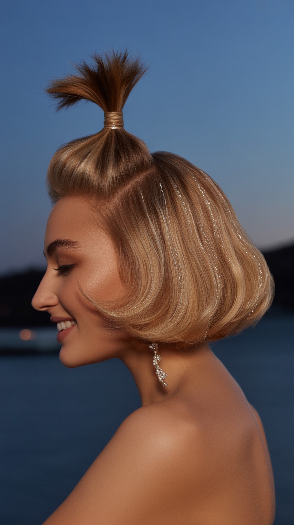 Party Pony Half Up Flip Bob