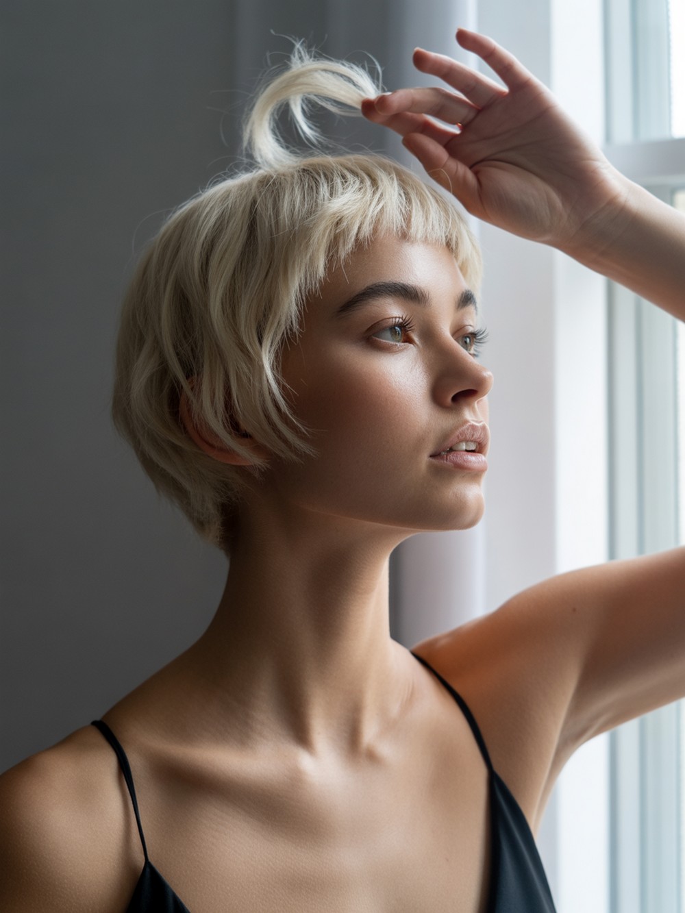 Shaped Wolf with Carved Fringe