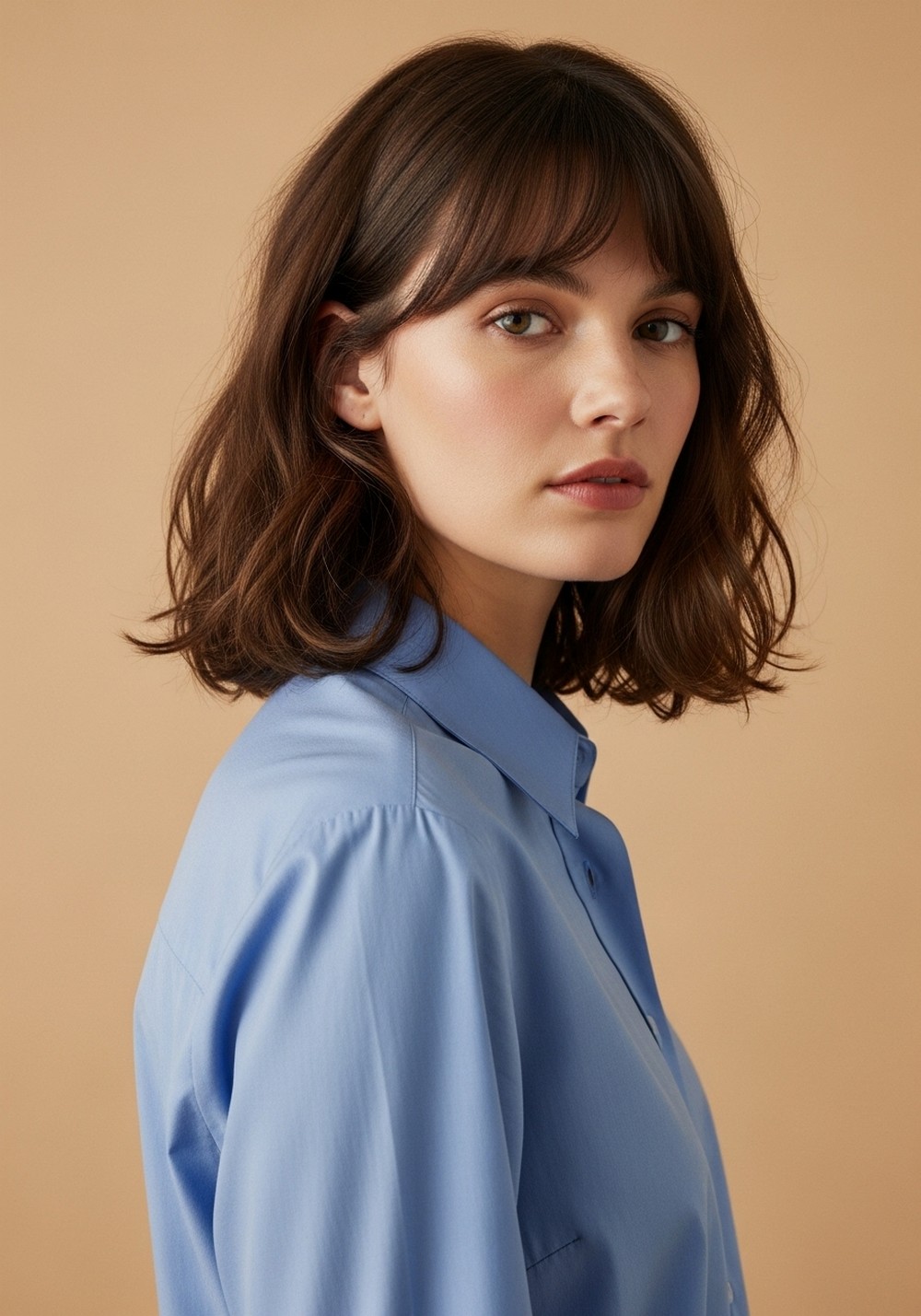 Side Part S Curve Bangs