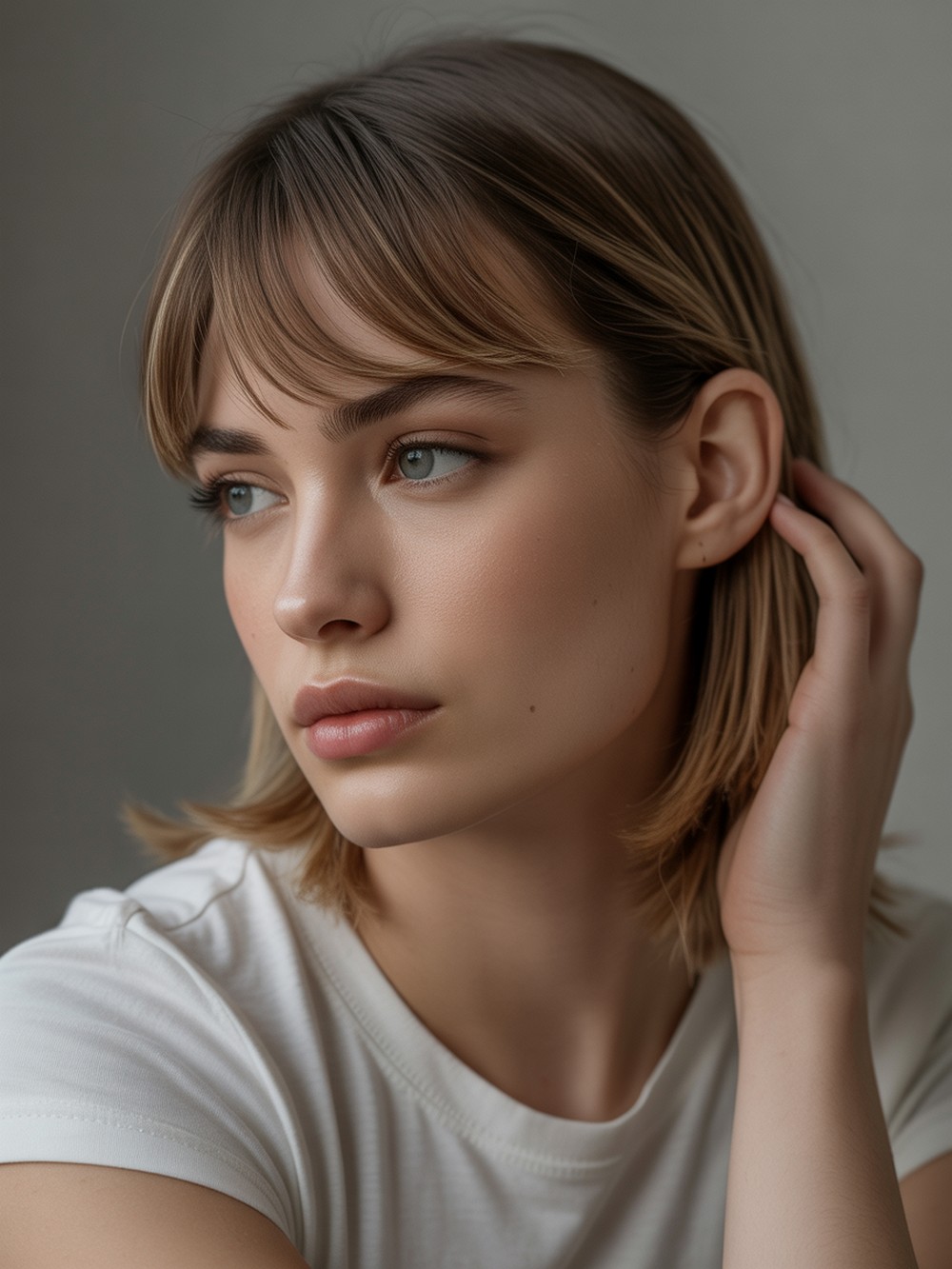 Side Part Wolf with S Shaped Bangs