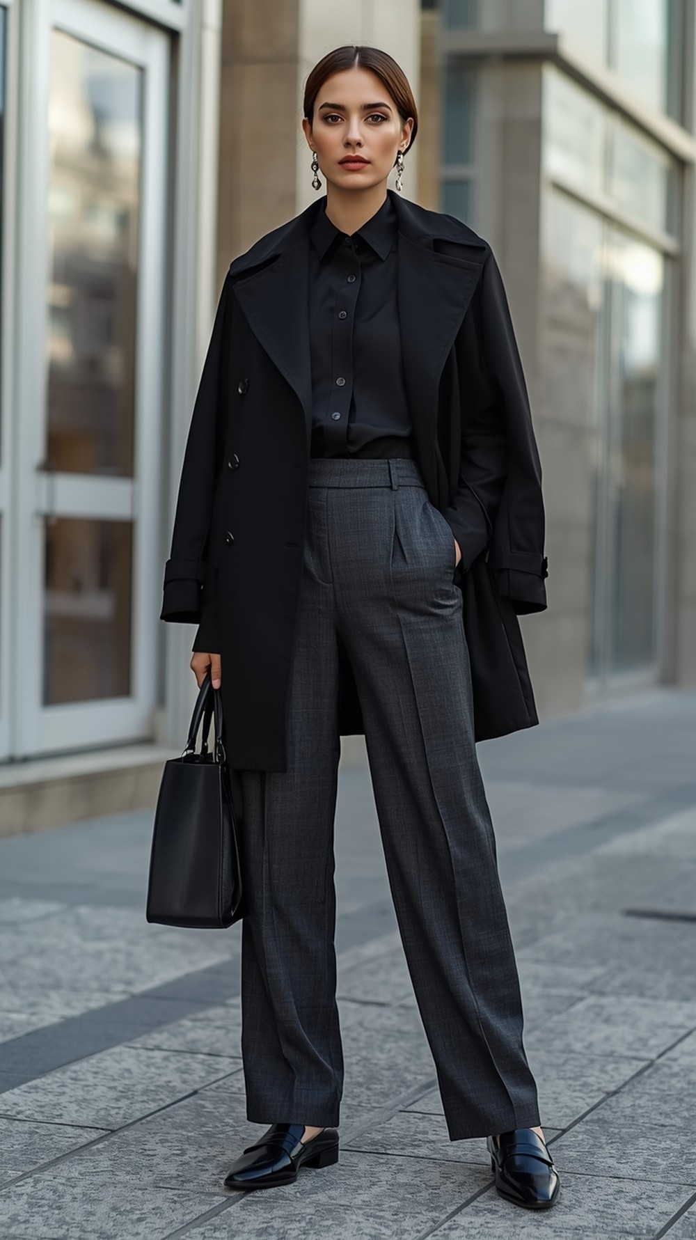 Suiting Pants, Sharp Shoulders