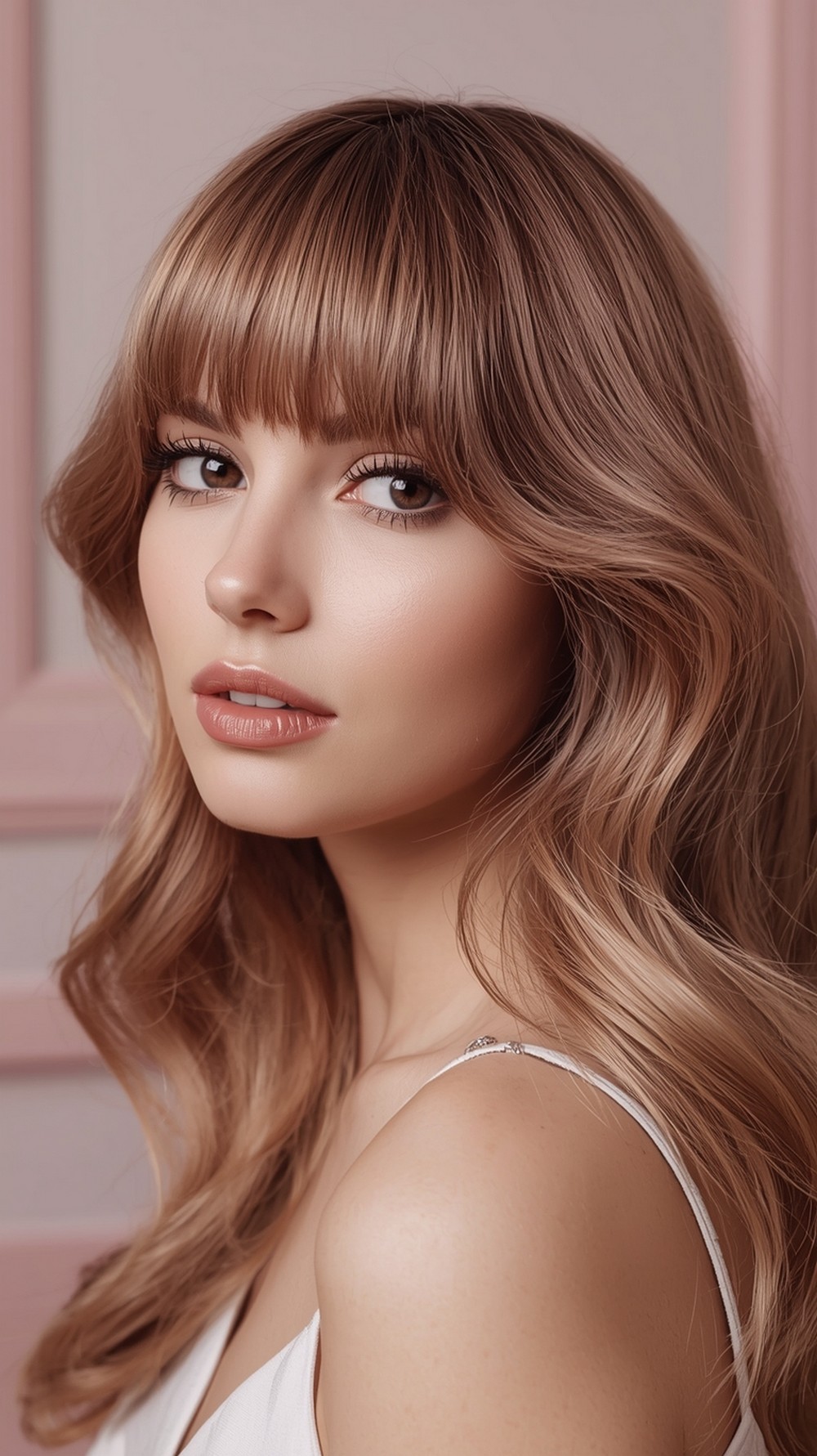 Swoopy Cheekbone Fringe