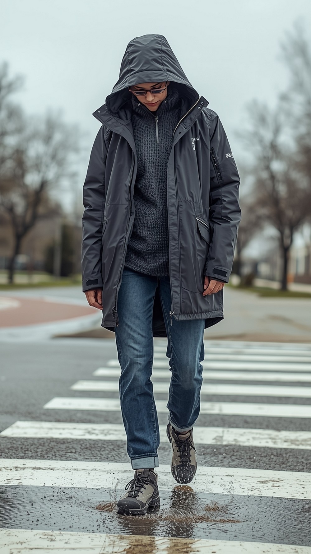 Thermal base, overshirt, and a technical parka