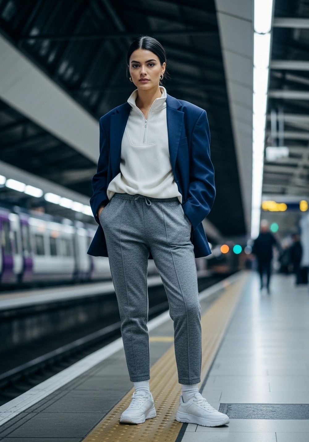 Track Pants, Half Zip, Blazer