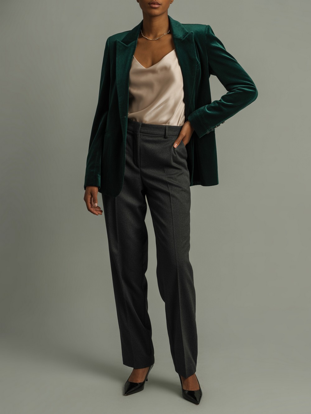 Velvet Suiting Mix Mismatched Blazer and Pants