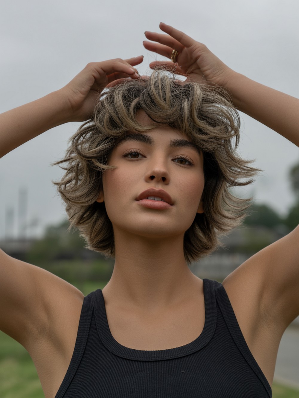 Voluminous C Wolf with Rounded Top