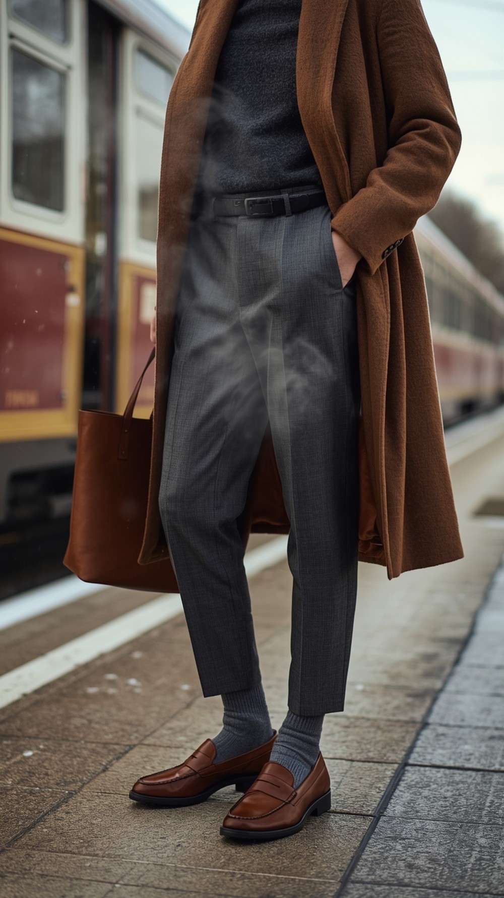 Wool Trousers & Cozy Socks