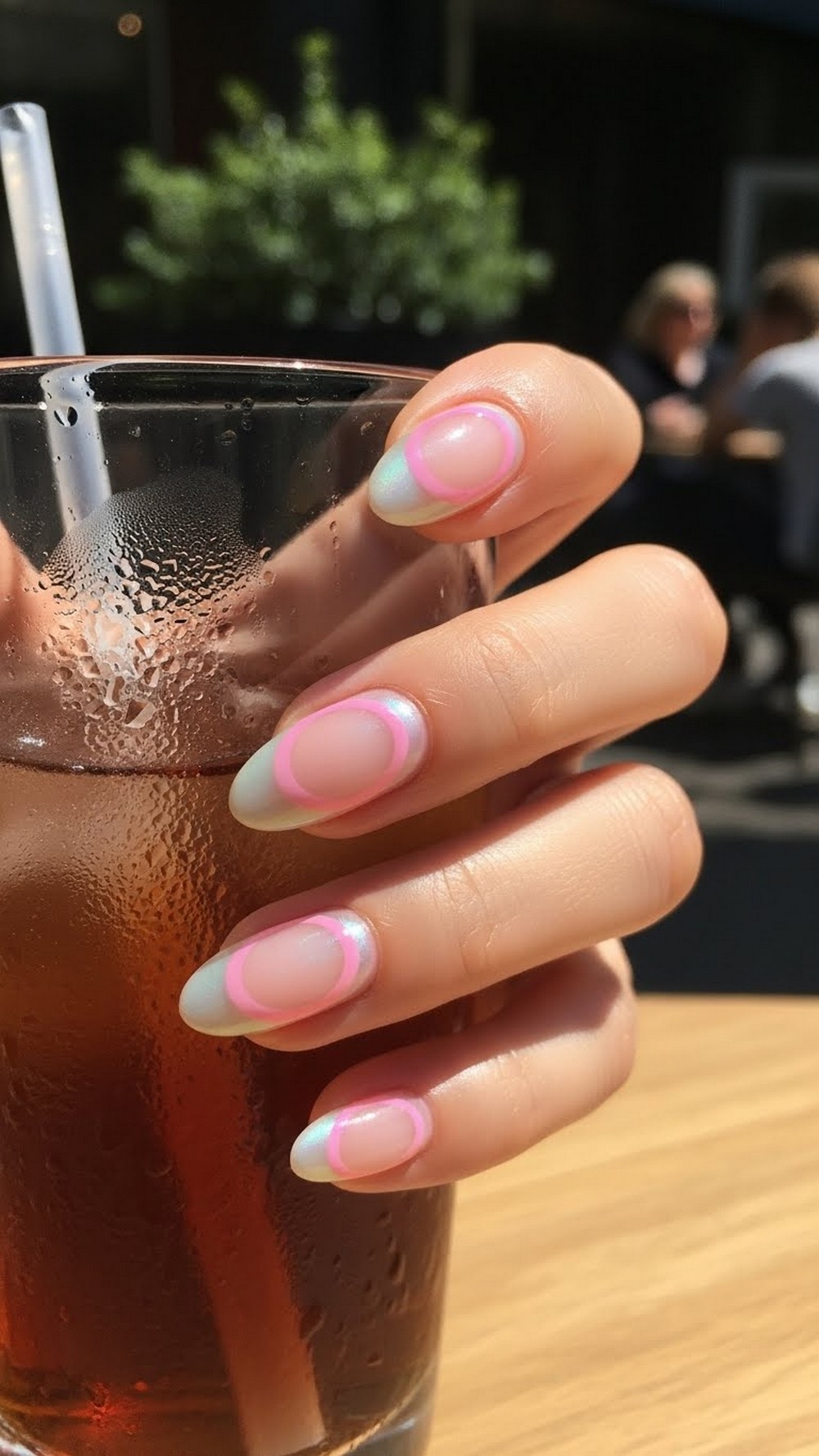 Aura Glow Glazed Donut Nails