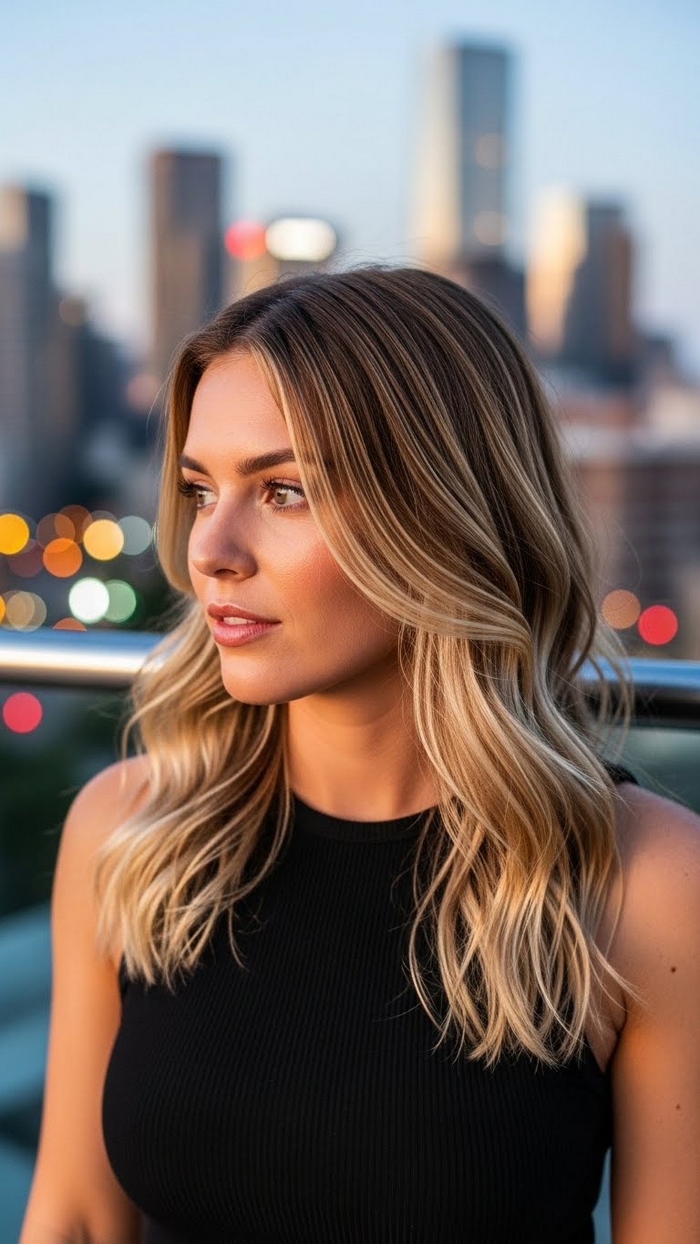 Beach Waves with Wet Look Roots