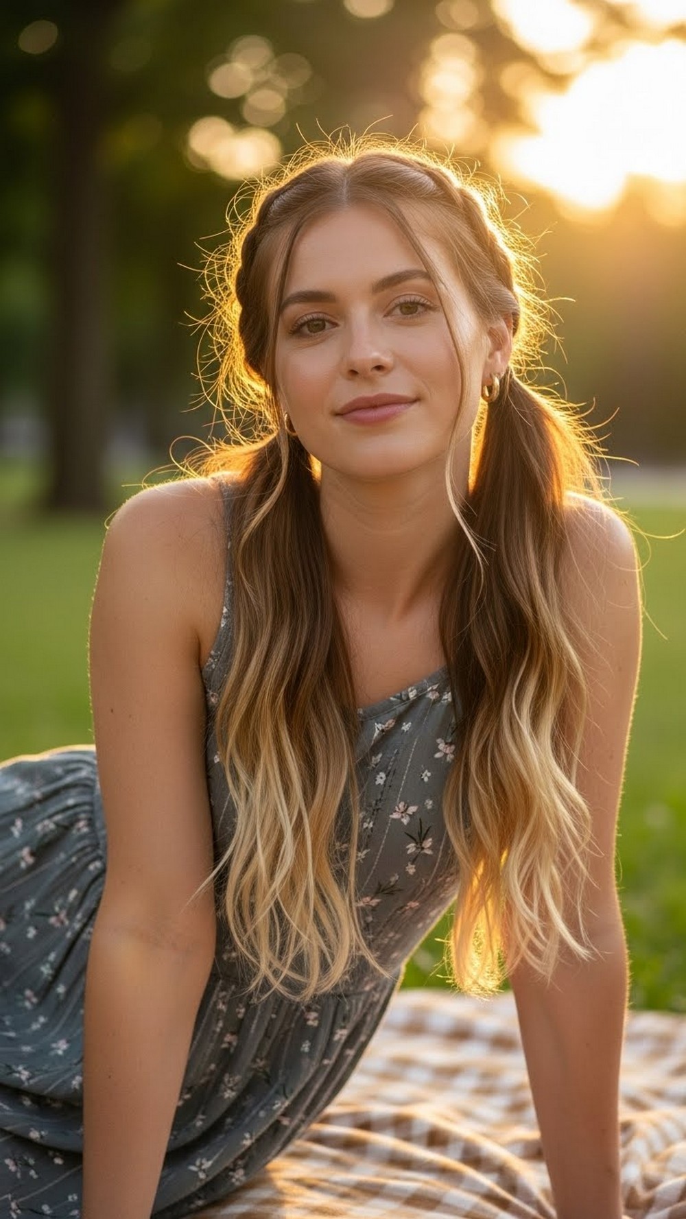 Beachy Waves from Pigtail Braids