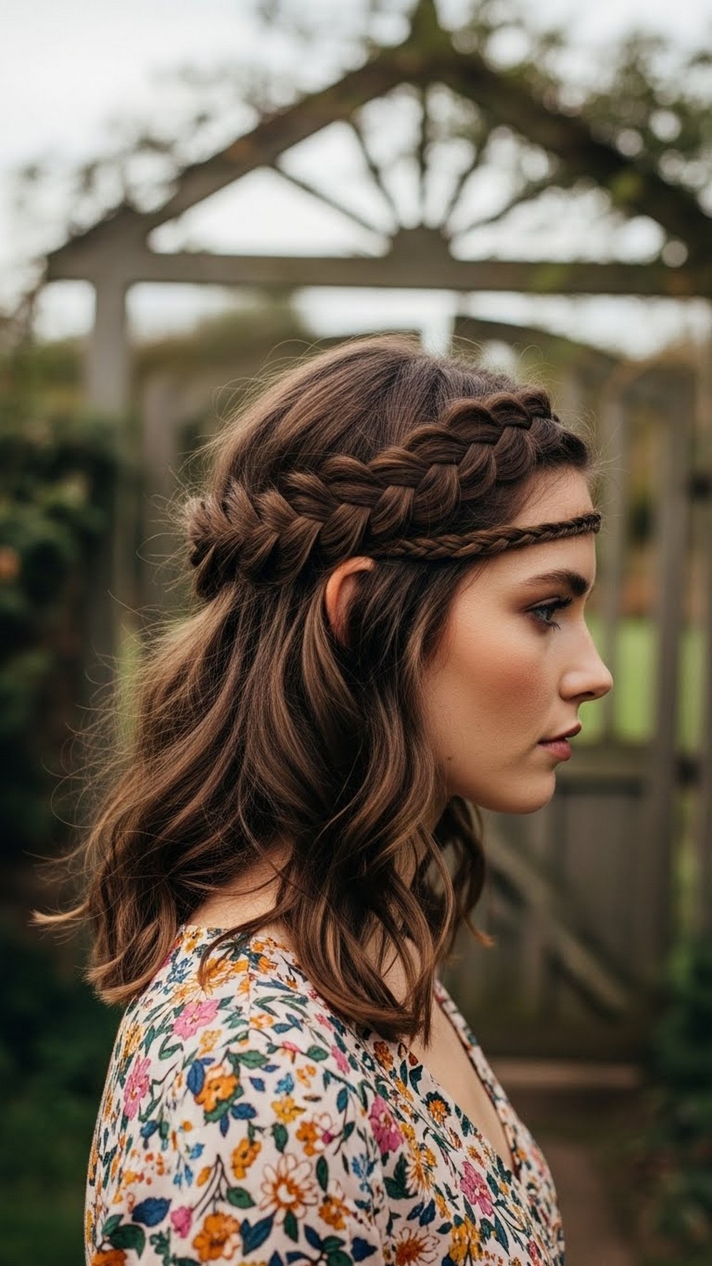 Braided Headband with Loose Waves