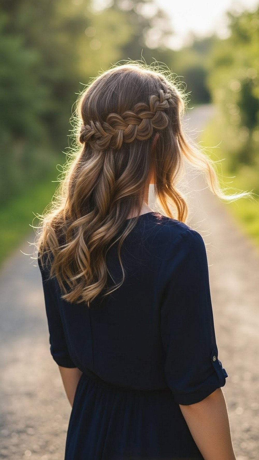Braided Headband with Waves