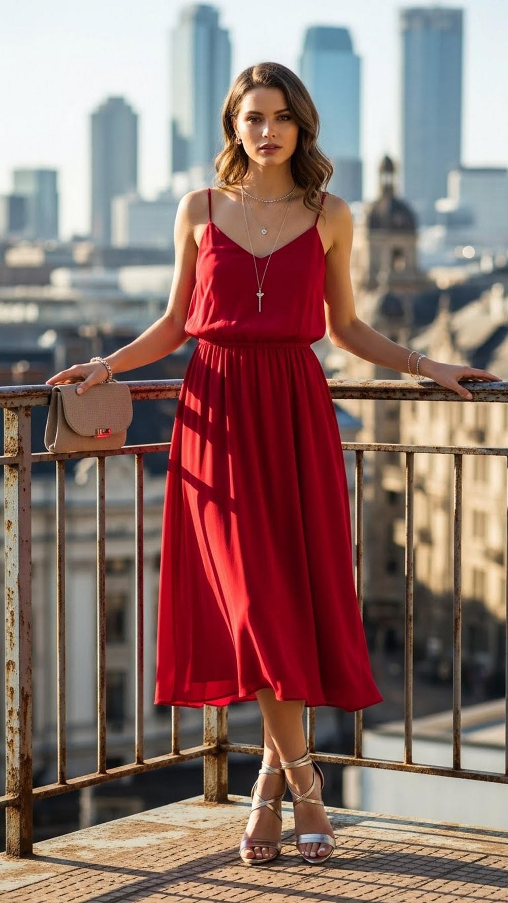 Date Night Sundress & Strappy Heels
