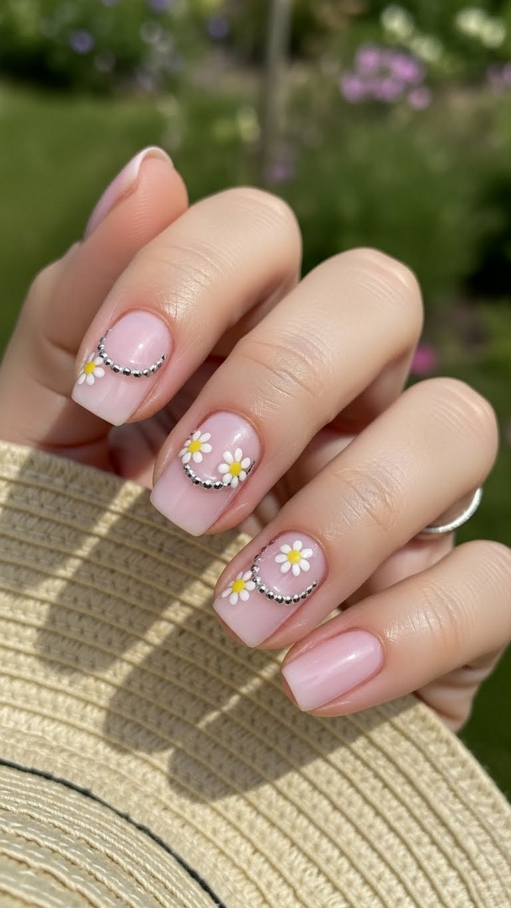 Floral Halo Chrome Aura