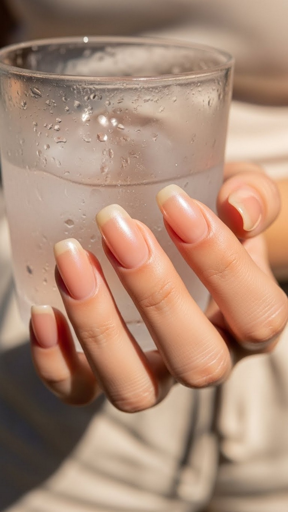 Glazed Peach Chrome Sheers