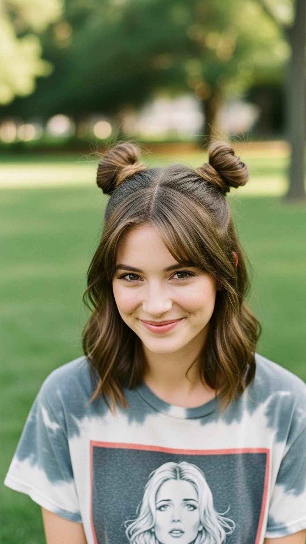 Half Up Mini Space Buns