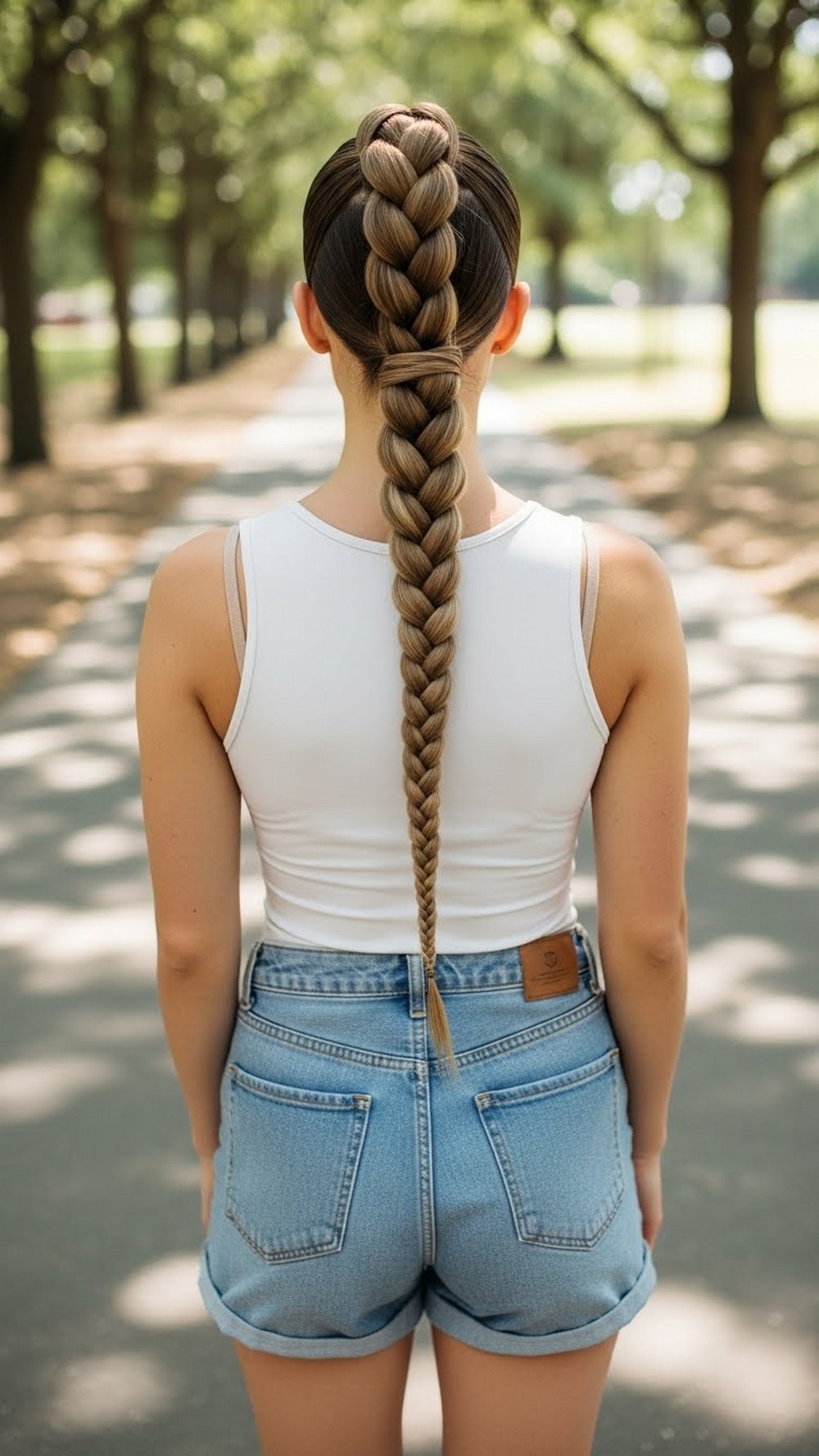 High Braided Ponytail