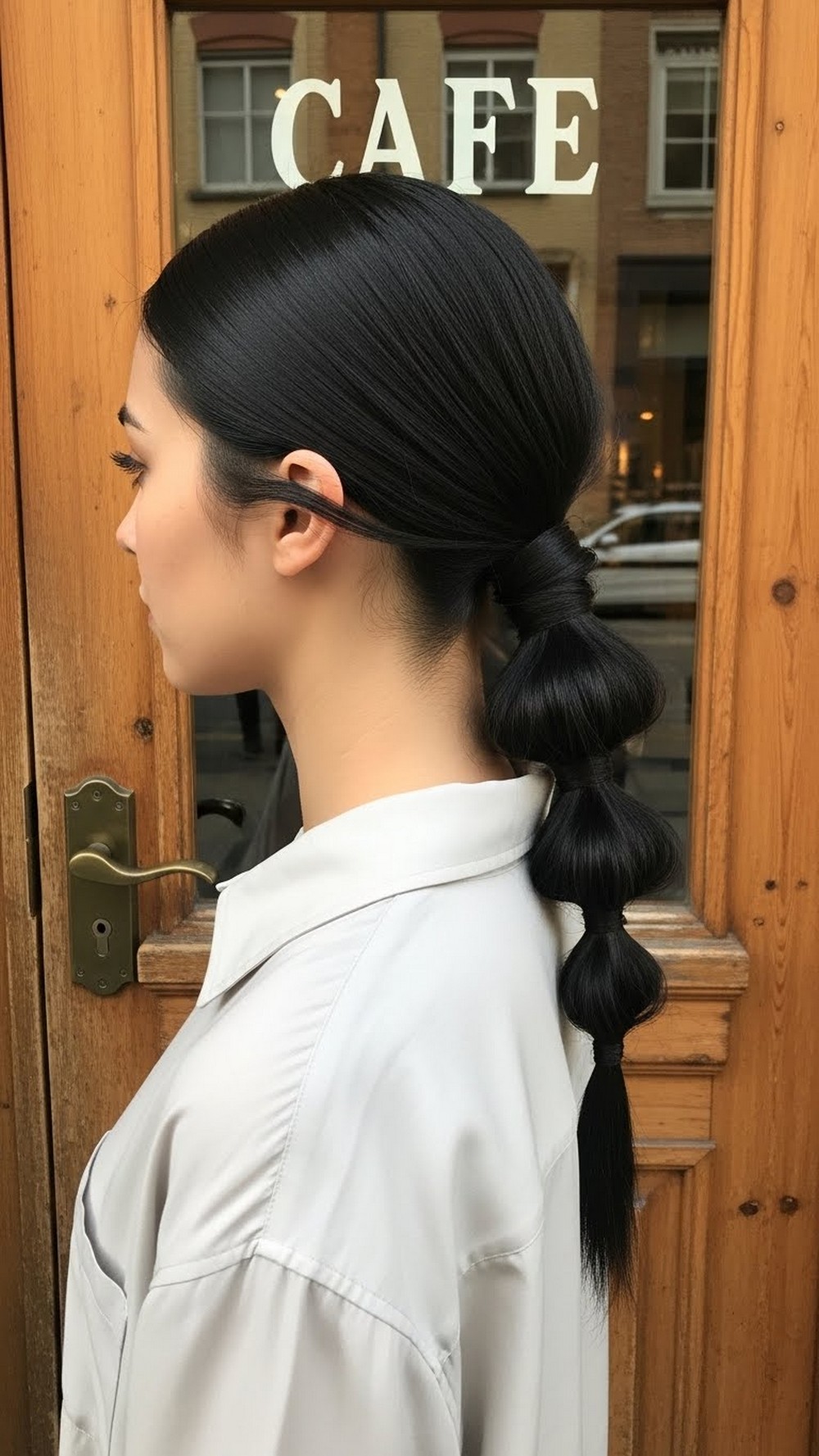 Low Twisted Rope Ponytail