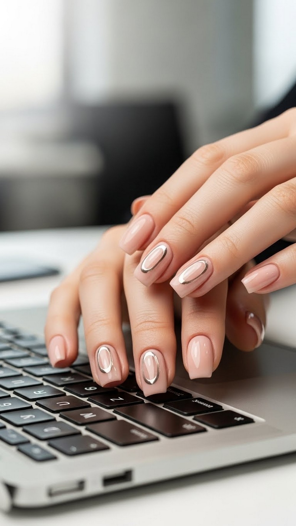 Nude Office Friendly Aura Chrome