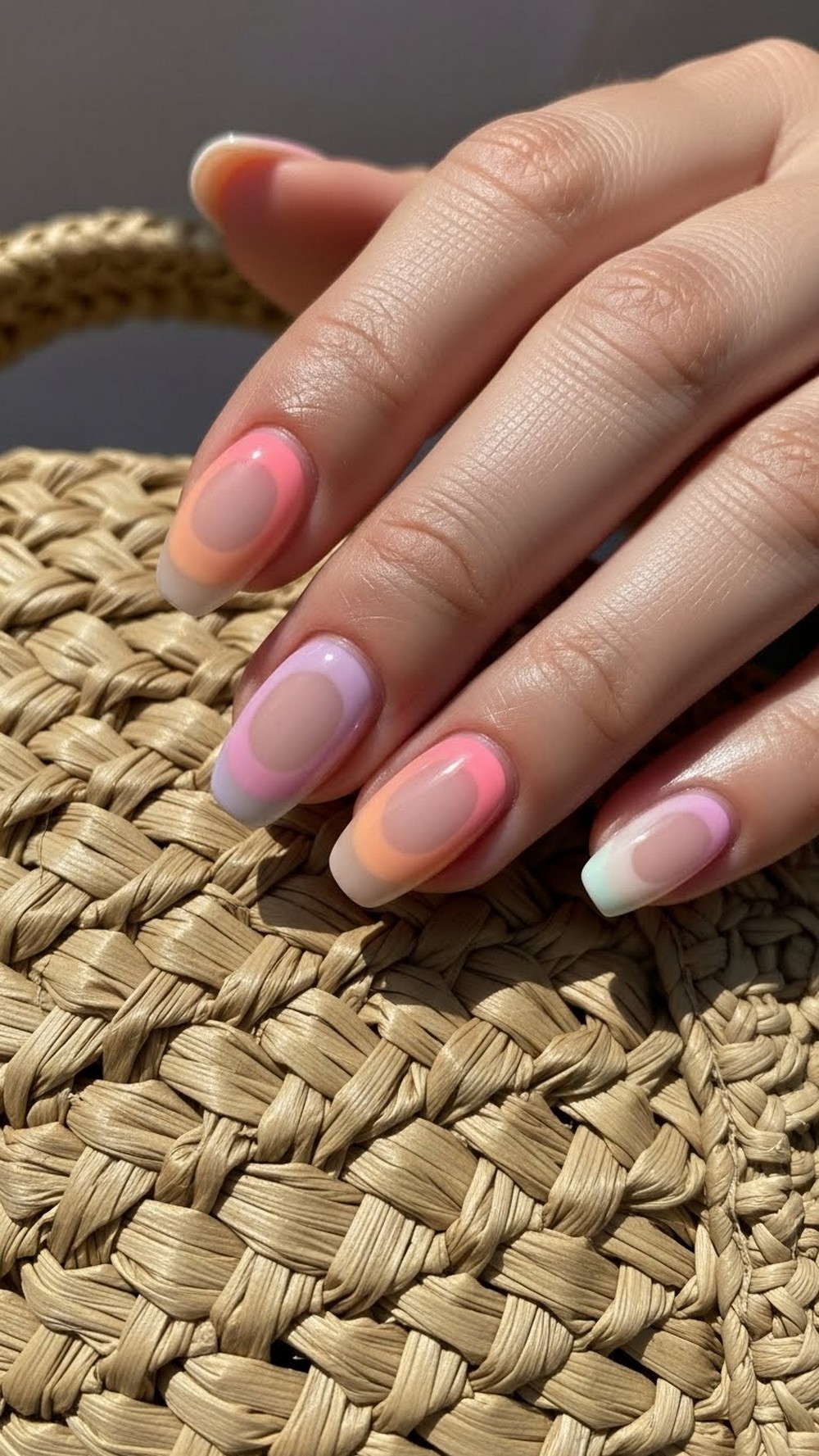 Pastel Sunset Aura Tips