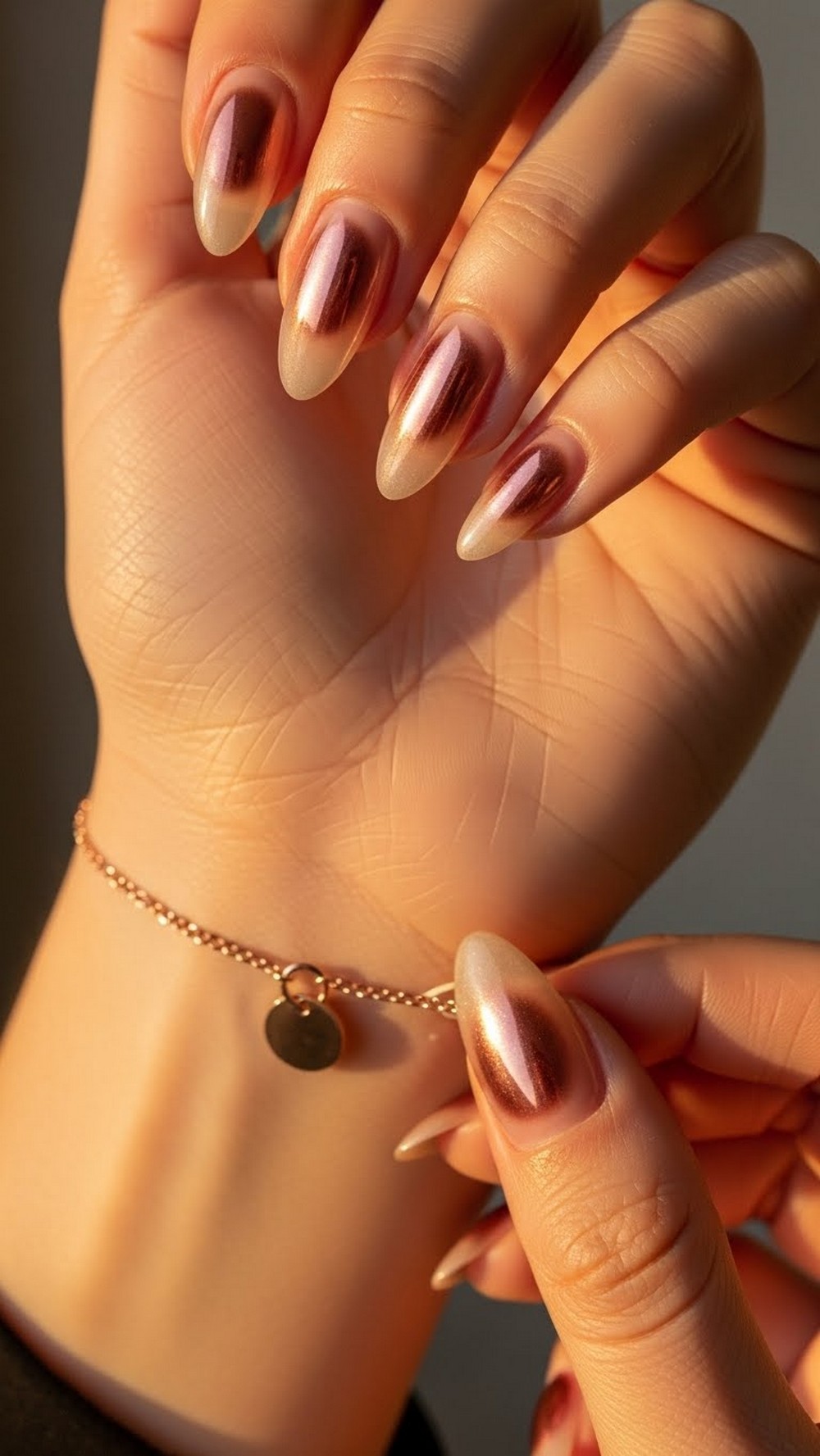 Rose Gold Glazed Aura Shine