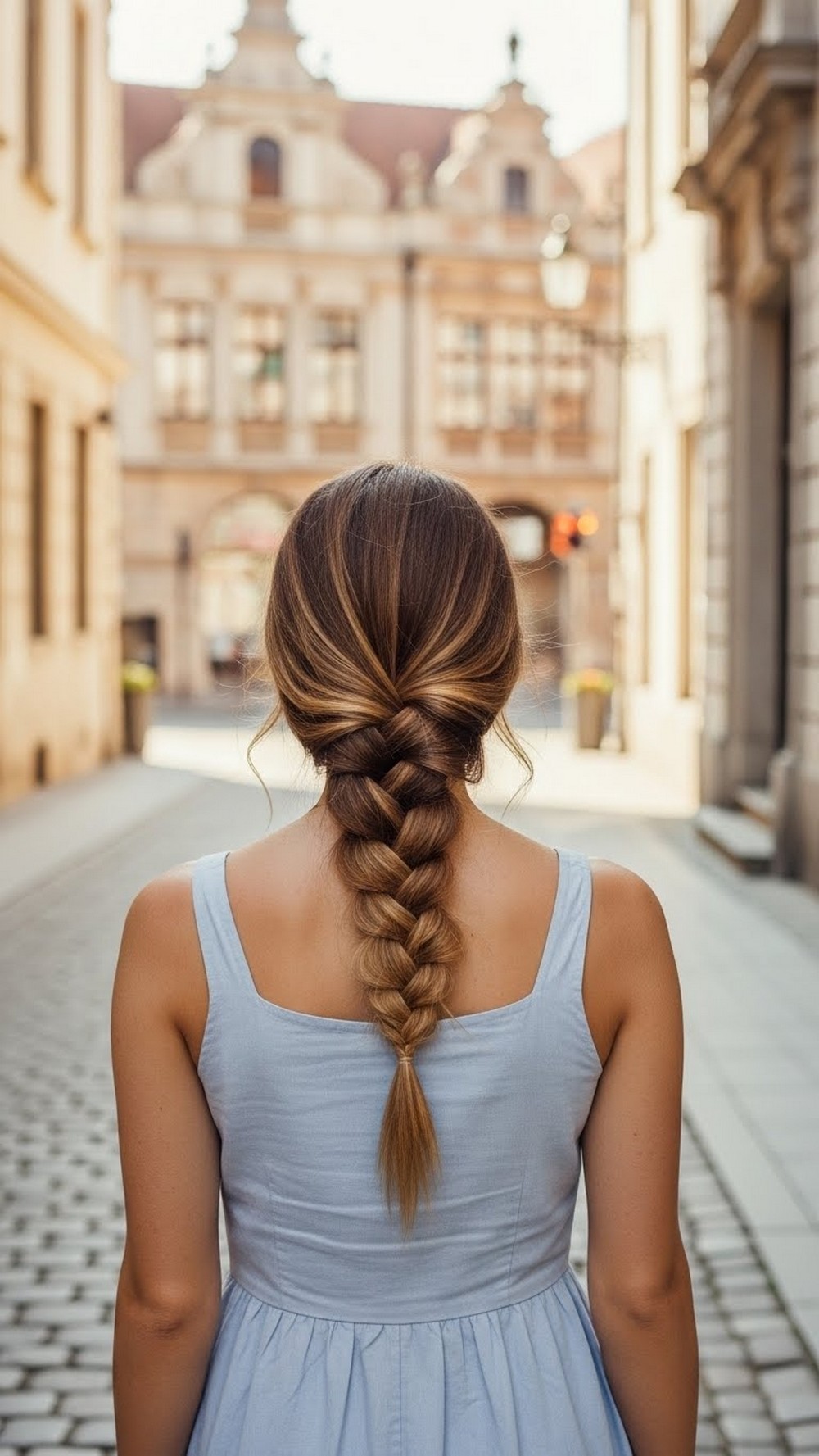 Simple Side Braid over One Shoulder