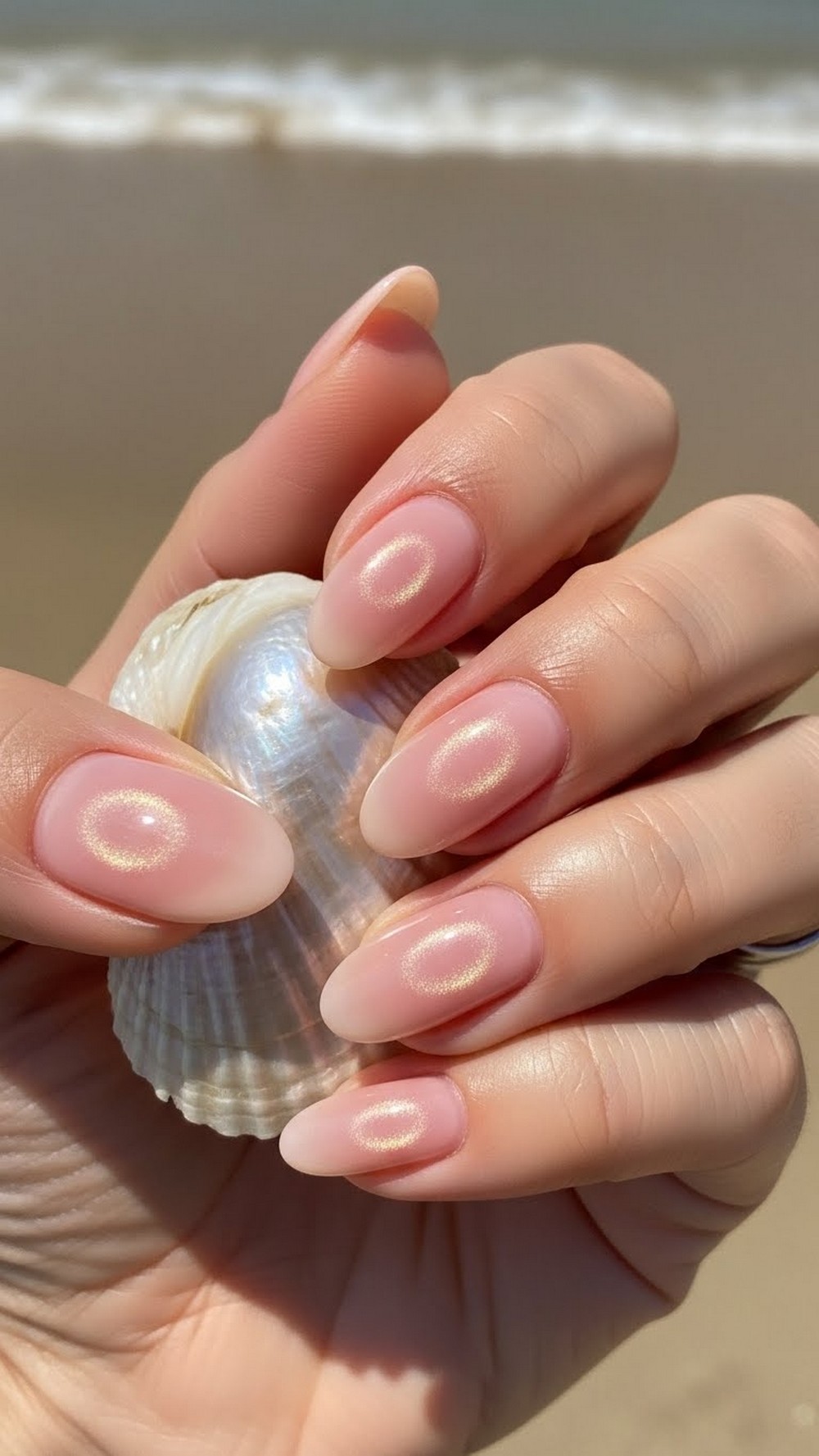 Soft Pink Chrome Aura