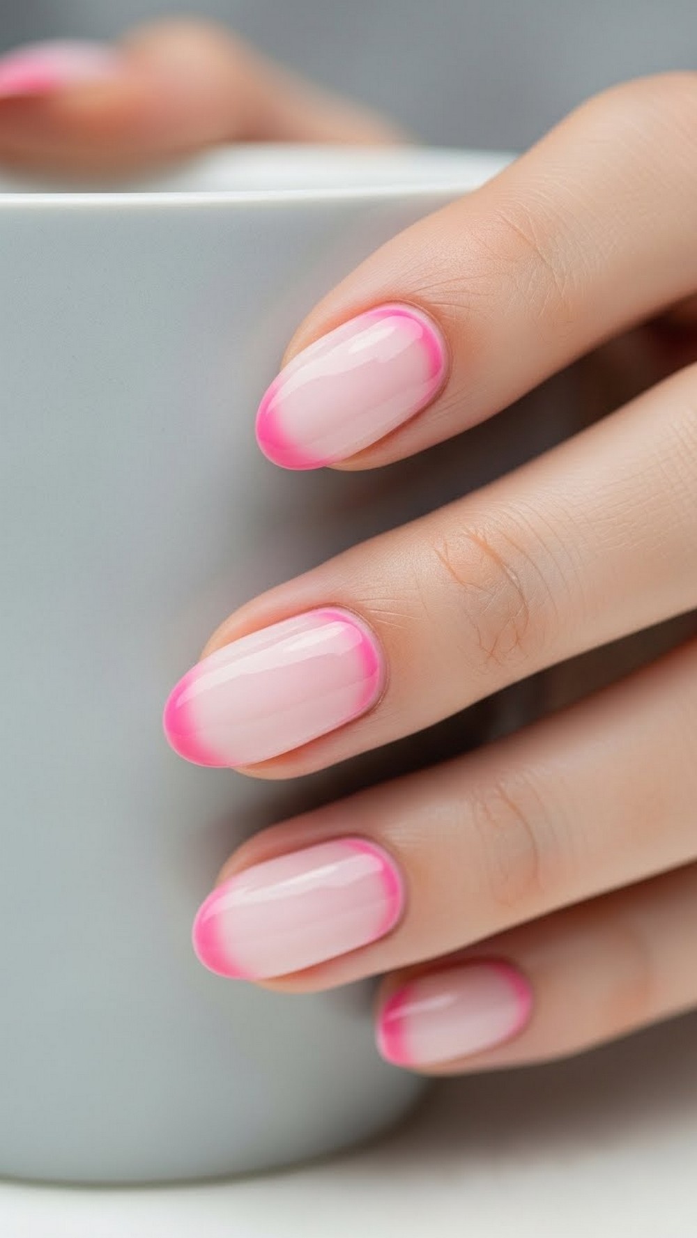 Strawberry Milk Aura Nails