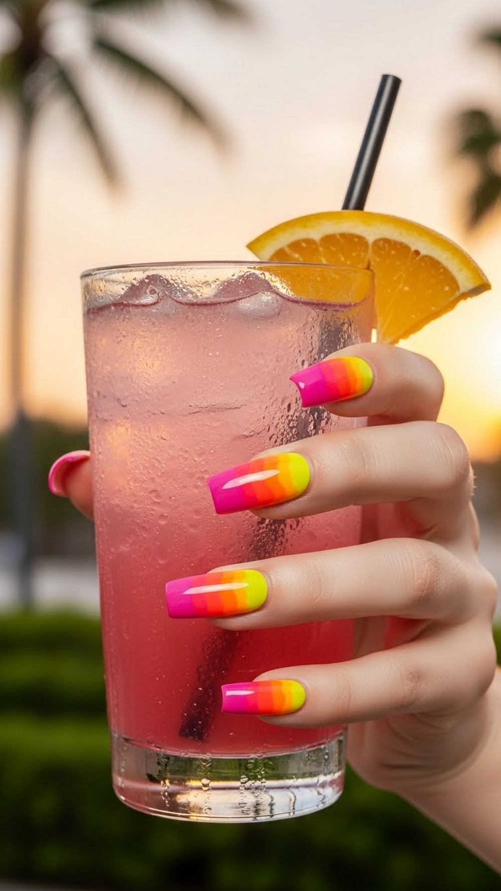 Tropical Sunset Chrome Fade