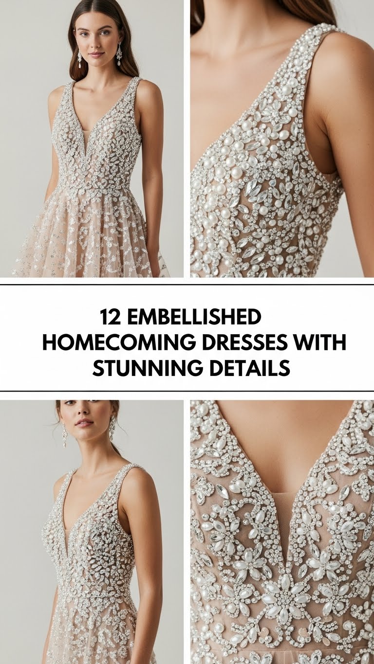 Embellished Homecoming Dresses with Stunning Details