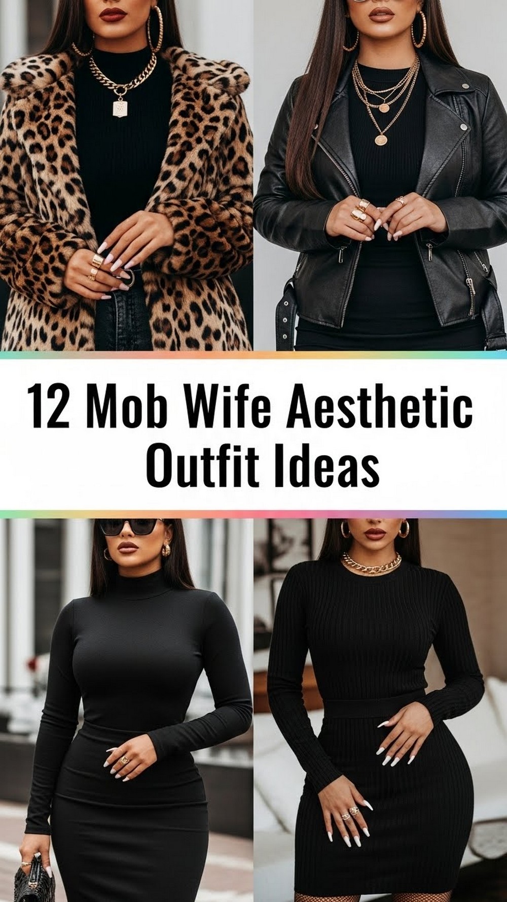 Mob Wife Aesthetic Outfit Ideas