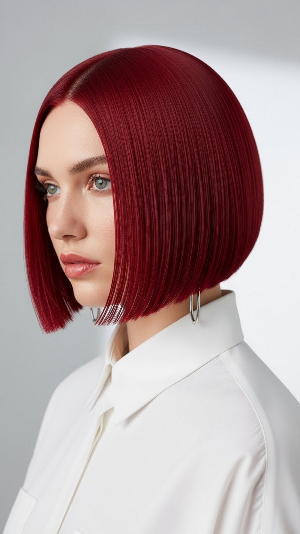 Cherry Red Bob Hair Color