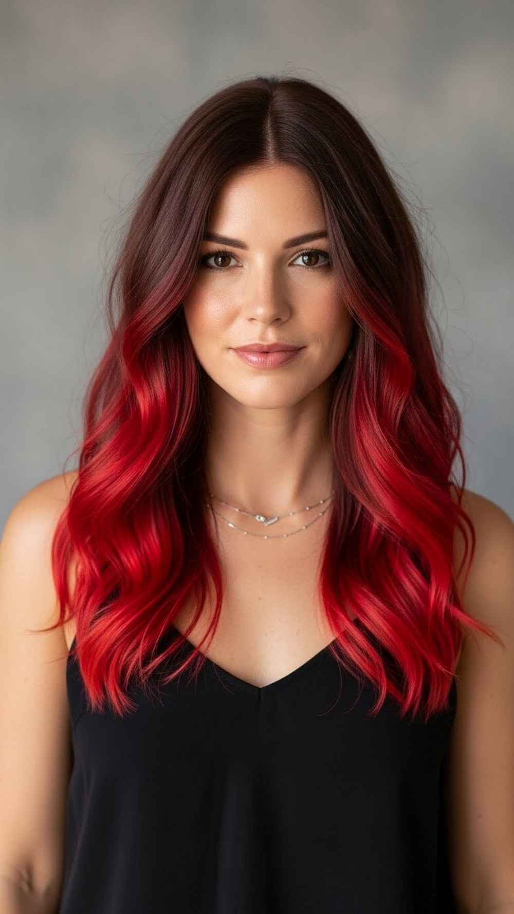 Cherry Red Ombre Hair Color