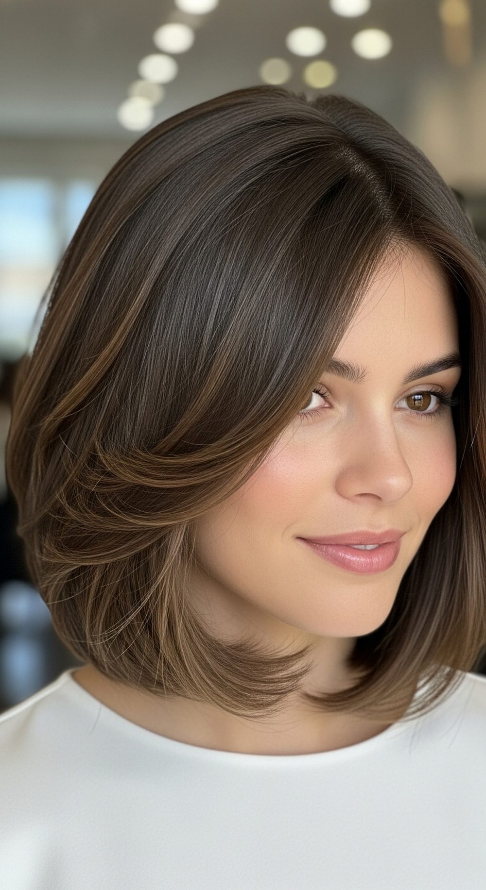 Classic Chin Length Italian Bob with Soft Layers