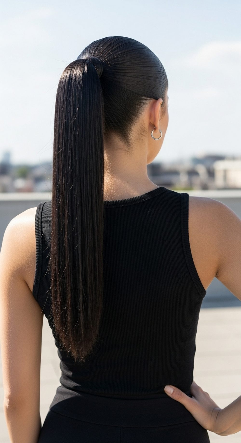 Classic Slick Back High Pony
