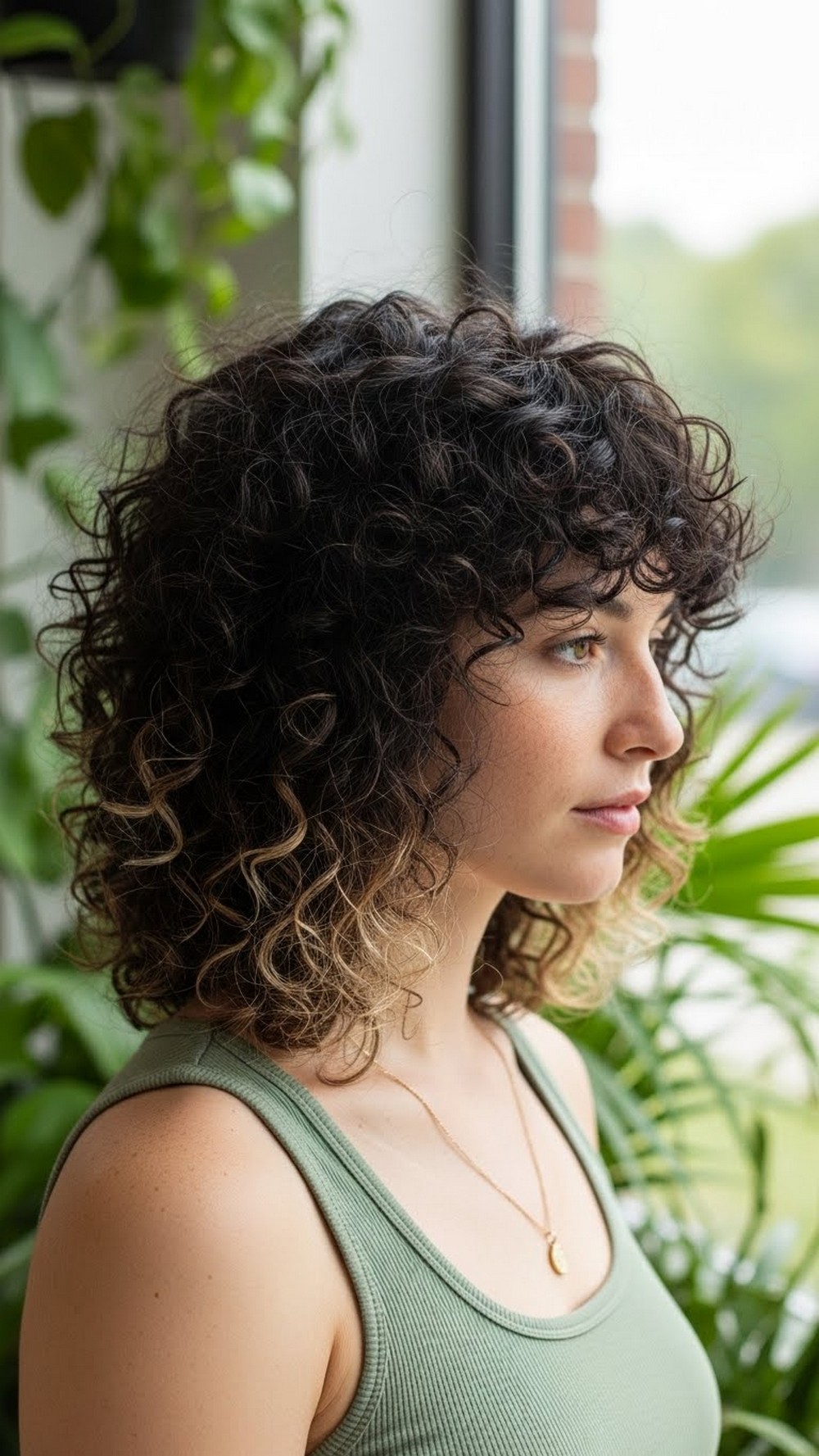 Curly Volume Modern Shag Haircut