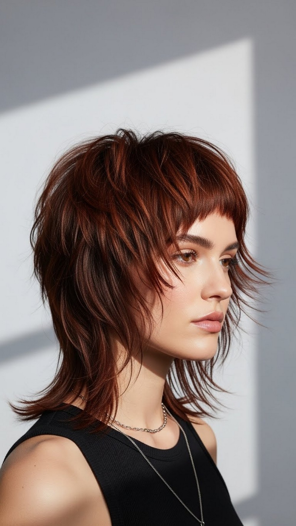 Short Choppy Modern Shag Haircut