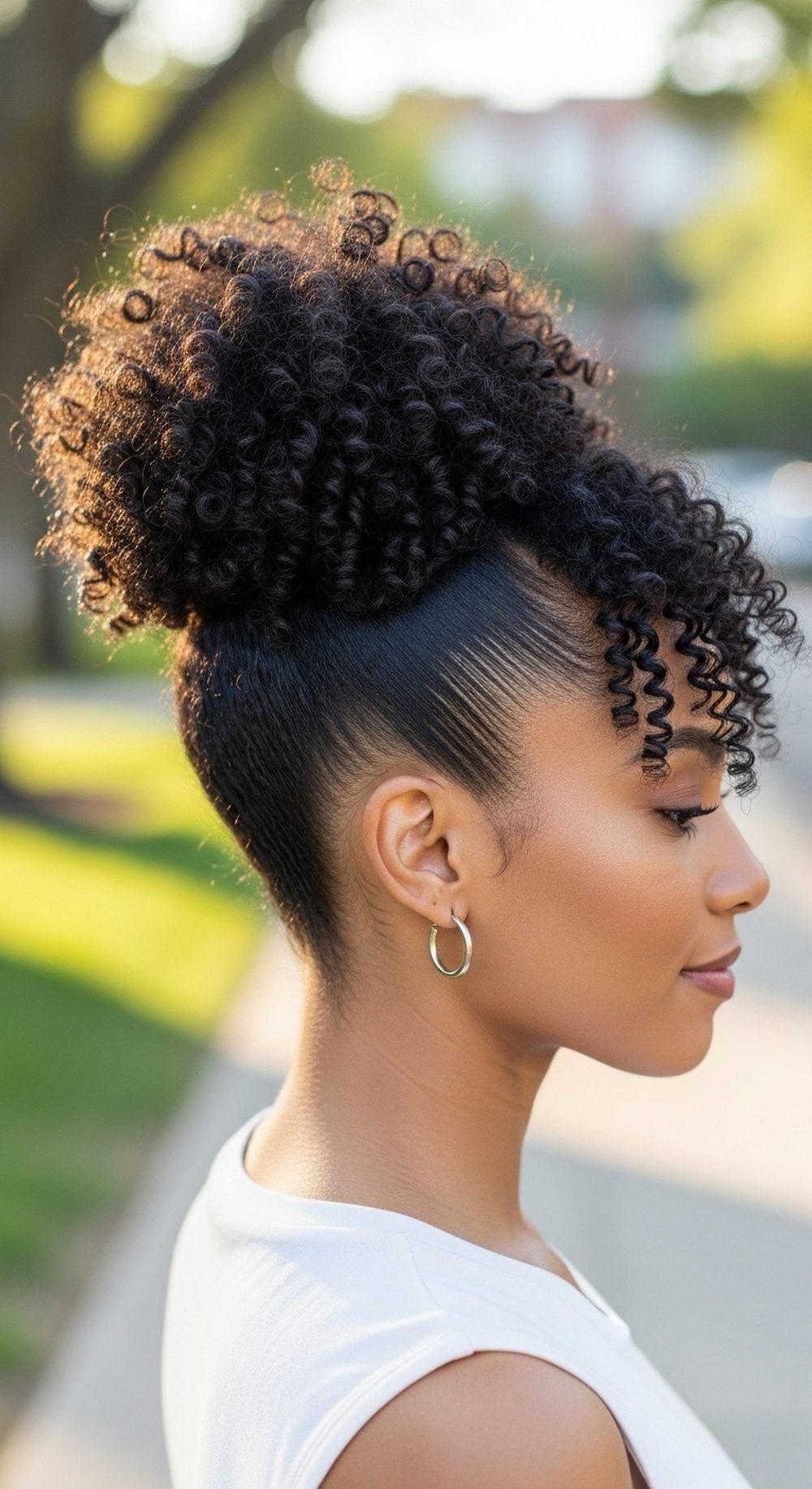 Sleek High Pony for Natural Curls and Coils