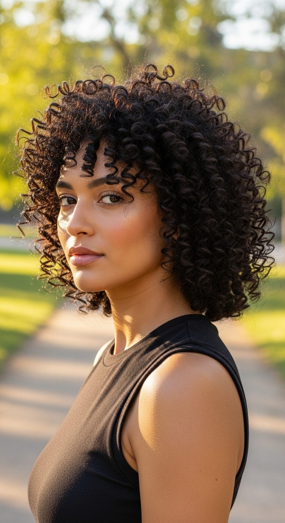 Soft Curly Wolf Cut for Coils and Curls