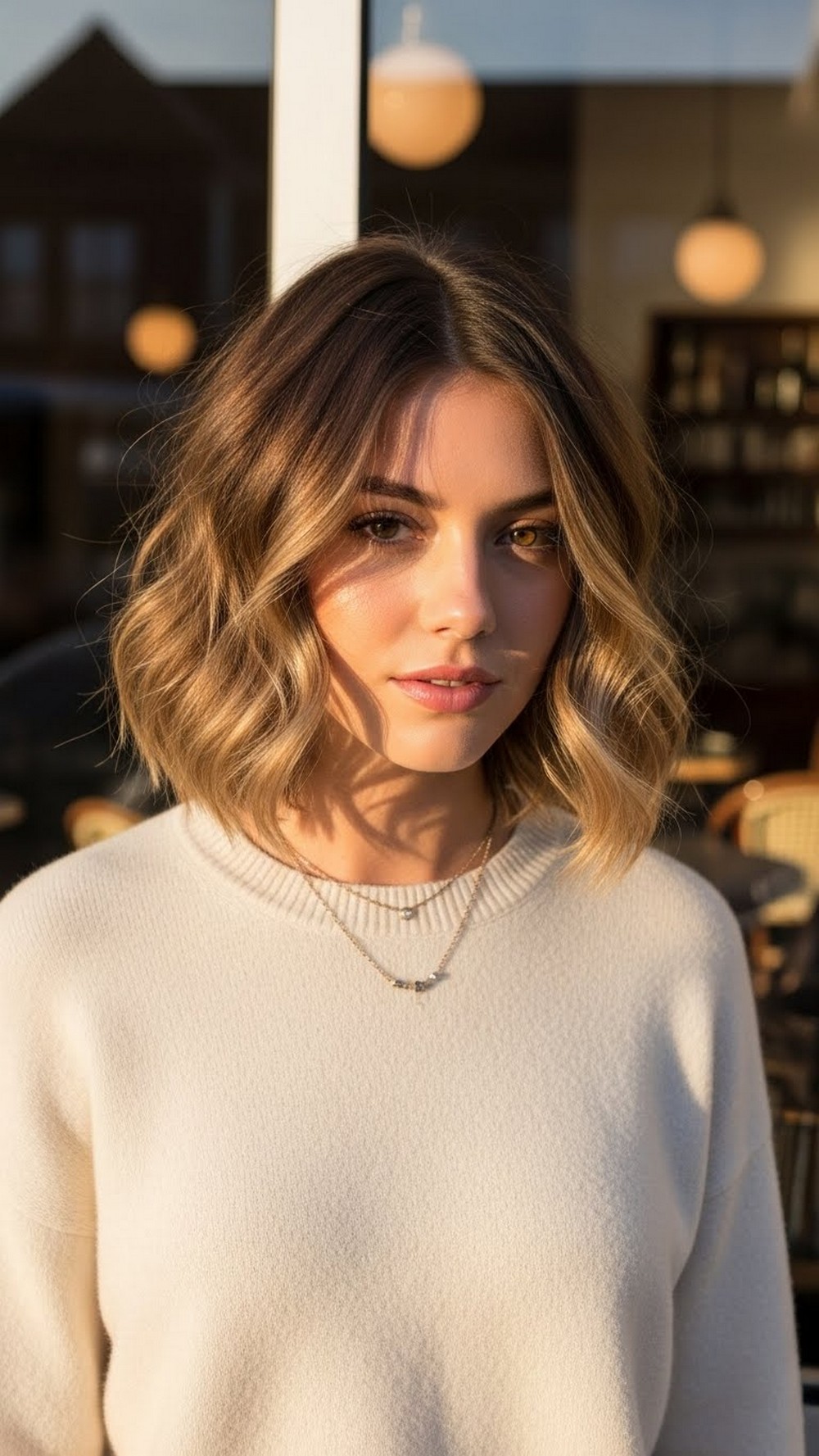 Wavy Textured Power Bob Haircut